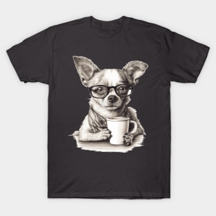 Chihuahua  and Coffe T-Shirt